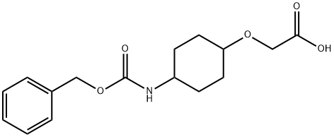 (4-BenzyloxycarbonylaMino-cyclohexyloxy)-acetic acid Structure