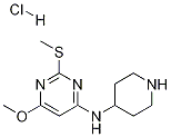 (6-Methoxy-2-Methylsulfanyl-pyriMidin-4-yl)-piperidin-4-yl-aMine hydrochloride Structure