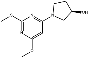 (R)-1-(6-Methoxy-2-Methylsulfanyl-pyriMidin-4-yl)-pyrrolidin-3-ol 구조식 이미지