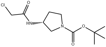 (R)-3-(2-Chloro-acetylaMino)-pyrrolidine-1-carboxylic acid tert-butyl ester Structure