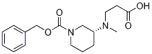 (R)-3-(CarboxyMethyl-ethyl-aMino)-piperidine-1-carboxylic acid benzyl ester Structure