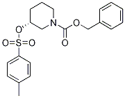(R)-3-(Toluene-4-sulfonyloxy)-piperidine-1-carboxylic acid benzyl ester 구조식 이미지