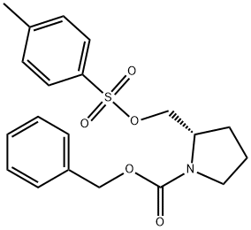 (S)-2-(Toluene-4-sulfonyloxyMethyl)-pyrrolidine-1-carboxylic acid benzyl ester Structure
