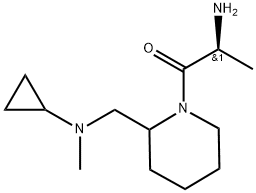 (S)-2-AMino-1-{2-[(cyclopropyl-Methyl-aMino)-Methyl]-piperidin-1-yl}-propan-1-one Structure