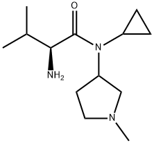 (S)-2-AMino-N-cyclopropyl-3-Methyl-N-(1-Methyl-pyrrolidin-3-yl)-butyraMide Structure