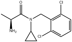 (S)-2-AMino-N-cyclopropyl-N-(2,6-dichloro-benzyl)-propionaMide Structure