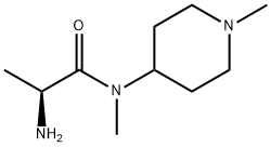(S)-2-AMino-N-Methyl-N-(1-Methyl-piperidin-4-yl)-propionaMide Structure