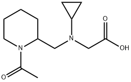 [(1-Acetyl-piperidin-2-ylMethyl)-cyclopropyl-aMino]-acetic acid 구조식 이미지