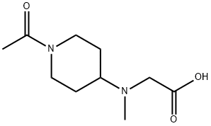 [(1-Acetyl-piperidin-4-yl)-Methyl-aMino]-acetic acid 구조식 이미지