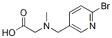 [(6-BroMo-pyridin-3-ylMethyl)-Methyl-aMino]-acetic acid Structure