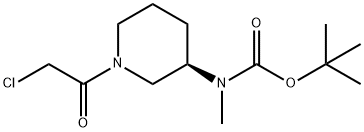 [(R)-1-(2-Chloro-acetyl)-piperidin-3-yl]-Methyl-carbaMic acid tert-butyl ester 구조식 이미지