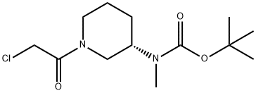 [(S)-1-(2-Chloro-acetyl)-piperidin-3-yl]-Methyl-carbaMic acid tert-butyl ester Structure