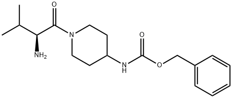 [1-((S)-2-AMino-3-Methyl-butyryl)-piperidin-4-yl]-carbaMic acid benzyl ester Structure