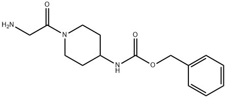 [1-(2-AMino-acetyl)-piperidin-4-yl]-carbaMic acid benzyl ester 구조식 이미지