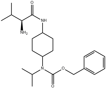 [4-((S)-2-AMino-3-Methyl-butyrylaMino)-cyclohexyl]-isopropyl-carbaMic acid benzyl ester 구조식 이미지