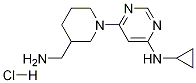 [6-(3-AMinoMethyl-piperidin-1-yl)-pyriMidin-4-yl]-cyclopropyl-aMine hydrochloride Structure