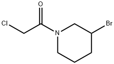 1-(3-BroMo-piperidin-1-yl)-2-chloro-ethanone 구조식 이미지