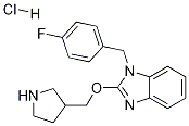 1-(4-Fluoro-benzyl)-2-(pyrrolidin-3-ylMethoxy)-1H-benzoiMidazole hydrochloride Structure