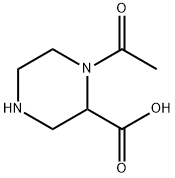 1-Acetyl-piperazine-2-carboxylic acid 구조식 이미지