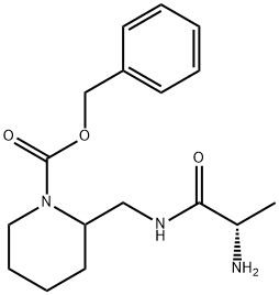 2-[((S)-2-AMino-propionylaMino)-Methyl]-piperidine-1-carboxylic acid benzyl ester 구조식 이미지