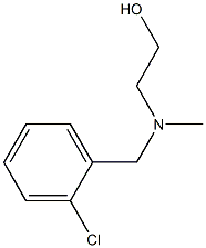 2-[(2-Chloro-benzyl)-Methyl-aMino]-ethanol 구조식 이미지