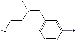 2-[(3-Fluoro-benzyl)-Methyl-aMino]-ethanol 구조식 이미지