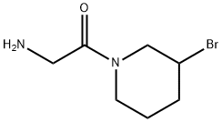 2-AMino-1-(3-broMo-piperidin-1-yl)-ethanone Structure