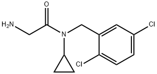 2-AMino-N-cyclopropyl-N-(2,5-dichloro-benzyl)-acetaMide Structure