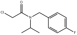 2-Chloro-N-(4-fluoro-benzyl)-N-isopropyl-acetaMide 구조식 이미지