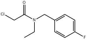 2-Chloro-N-ethyl-N-(4-fluoro-benzyl)-acetaMide 구조식 이미지