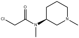 2-Chloro-N-Methyl-N-((S)-1-Methyl-piperidin-3-yl)-acetaMide 구조식 이미지