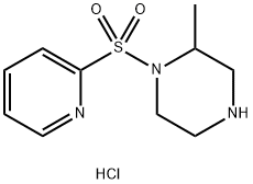 2-Methyl-1-(pyridine-2-sulfonyl)-piperazine hydrochloride Structure