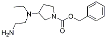 3-[(2-AMino-ethyl)-ethyl-aMino]-pyrrolidine-1-carboxylic acid benzyl ester 구조식 이미지