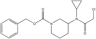 3-[(2-Chloro-acetyl)-cyclopropyl-aMino]-piperidine-1-carboxylic acid benzyl ester Structure