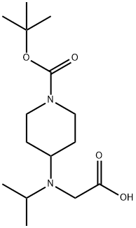 4-(CarboxyMethyl-isopropyl-aMino)-piperidine-1-carboxylic acid tert-butyl ester Structure