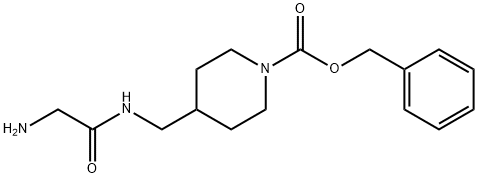 4-[(2-AMino-acetylaMino)-Methyl]-piperidine-1-carboxylic acid benzyl ester 구조식 이미지