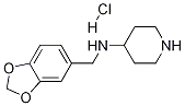 Benzo[1,3]dioxol-5-ylMethyl-piperidin-4-yl-aMine hydrochloride Structure