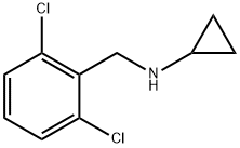 Cyclopropyl-(2,6-dichloro-benzyl)-aMine Structure