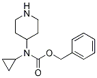 Cyclopropyl-piperidin-4-yl-carbaMic acid benzyl ester Structure