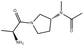 N-[(R)-1-((S)-2-AMino-propionyl)-pyrrolidin-3-yl]-N-Methyl-acetaMide Structure