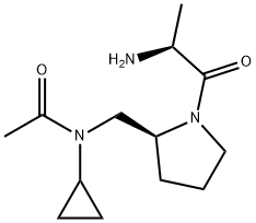 N-[(S)-1-((S)-2-AMino-propionyl)-pyrrolidin-2-ylMethyl]-N-cyclopropyl-acetaMide Structure