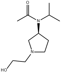 N-[(S)-1-(2-Hydroxy-ethyl)-pyrrolidin-3-yl]-N-isopropyl-acetaMide Structure