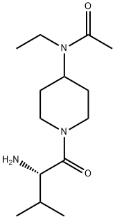 N-[1-((S)-2-AMino-3-Methyl-butyryl)-piperidin-4-yl]-N-ethyl-acetaMide 구조식 이미지