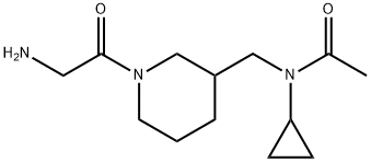 N-[1-(2-AMino-acetyl)-piperidin-3-ylMethyl]-N-cyclopropyl-acetaMide 구조식 이미지