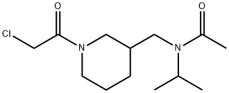 N-[1-(2-Chloro-acetyl)-piperidin-3-ylMethyl]-N-isopropyl-acetaMide 구조식 이미지