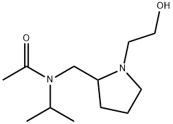 N-[1-(2-Hydroxy-ethyl)-pyrrolidin-2-ylMethyl]-N-isopropyl-acetaMide 구조식 이미지