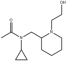 N-Cyclopropyl-N-[1-(2-hydroxy-ethyl)-piperidin-2-ylMethyl]-acetaMide 구조식 이미지