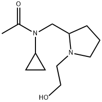 N-Cyclopropyl-N-[1-(2-hydroxy-ethyl)-pyrrolidin-2-ylMethyl]-acetaMide 구조식 이미지