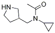 N-Cyclopropyl-N-pyrrolidin-3-ylMethyl-acetaMide 구조식 이미지