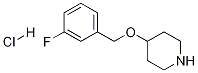 4-[(3-Fluorobenzyl)oxy]piperidine hydrochloride Structure